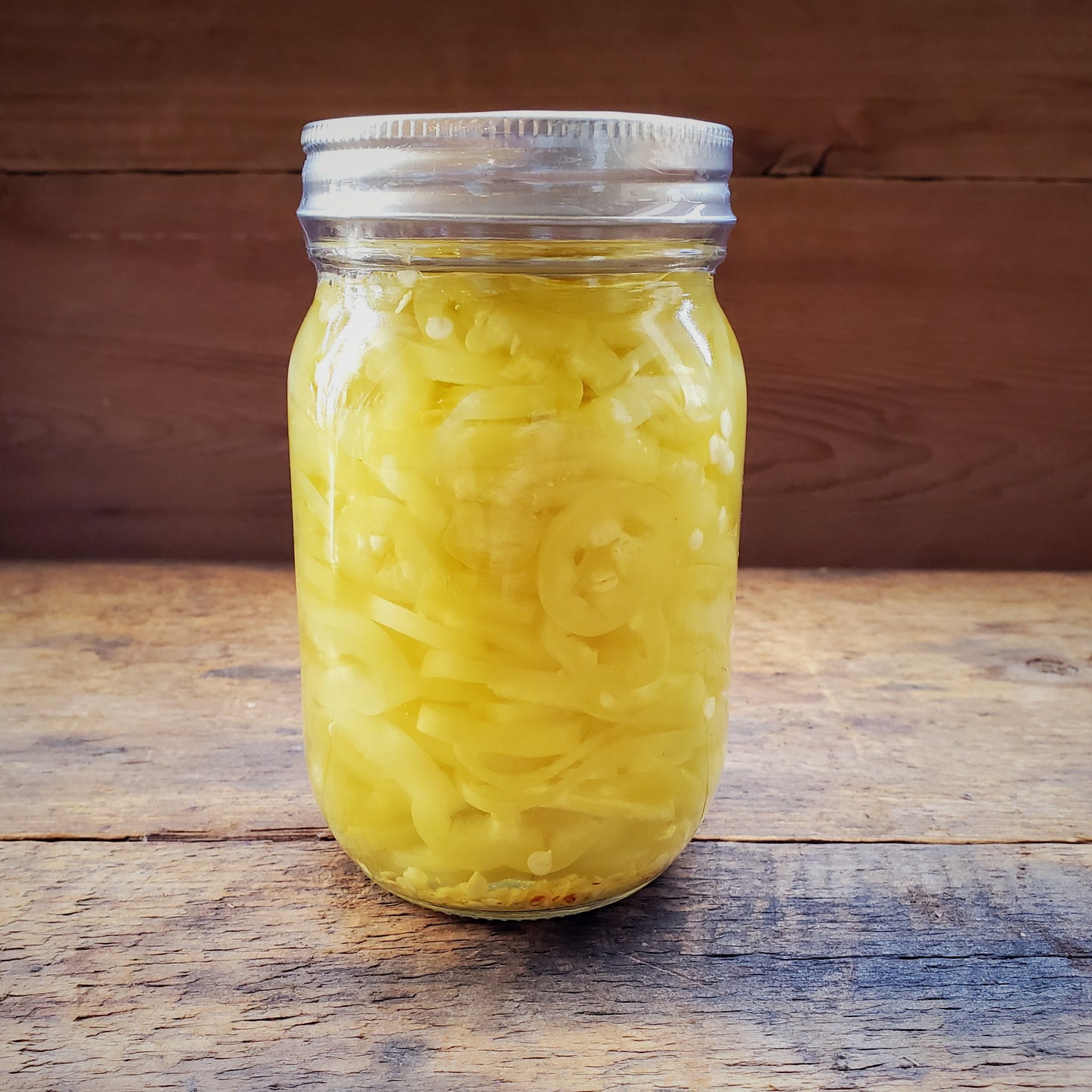 Pickled Hot Banana Peppers - 16 oz