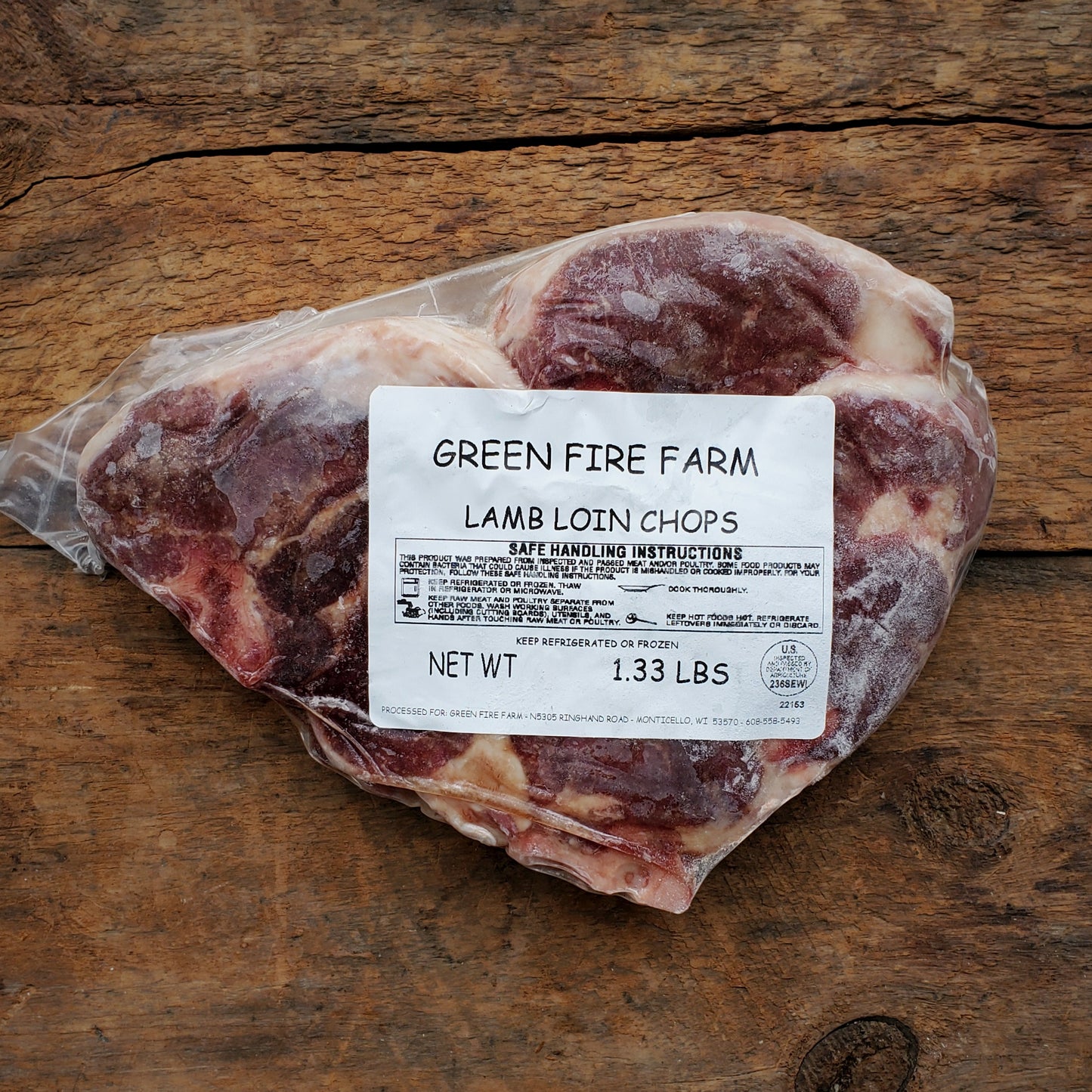 Green Fire Lamb Chops (4-Pack)