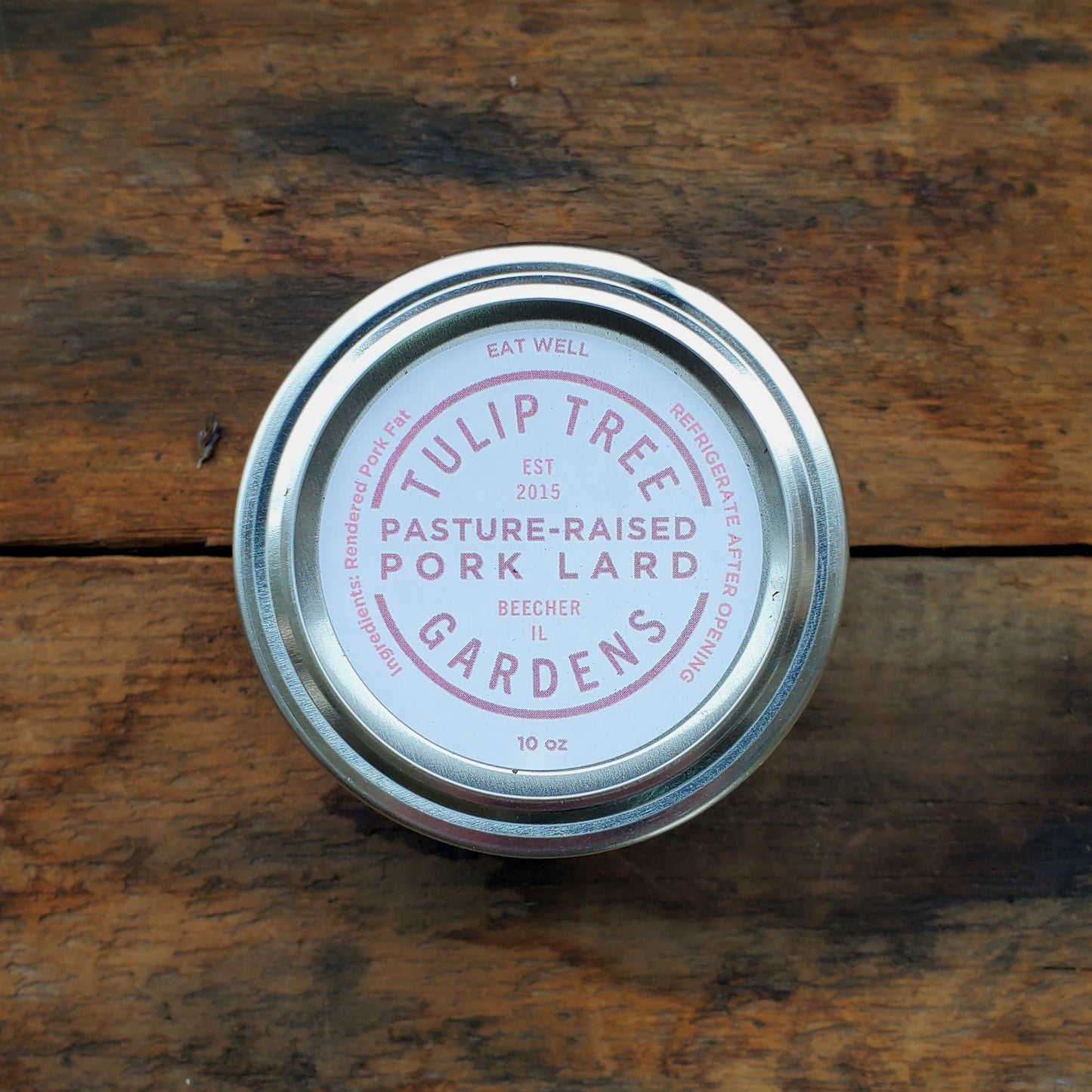 Pasture-Raised Pork Lard - 10 oz
