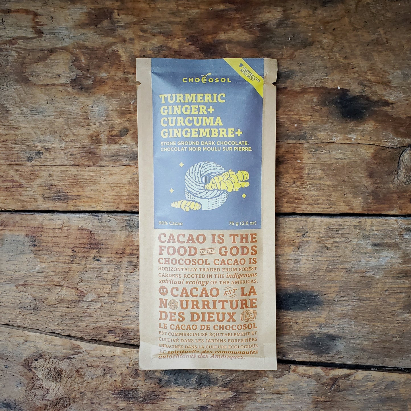 Ginger Turmeric 90% Chocolate