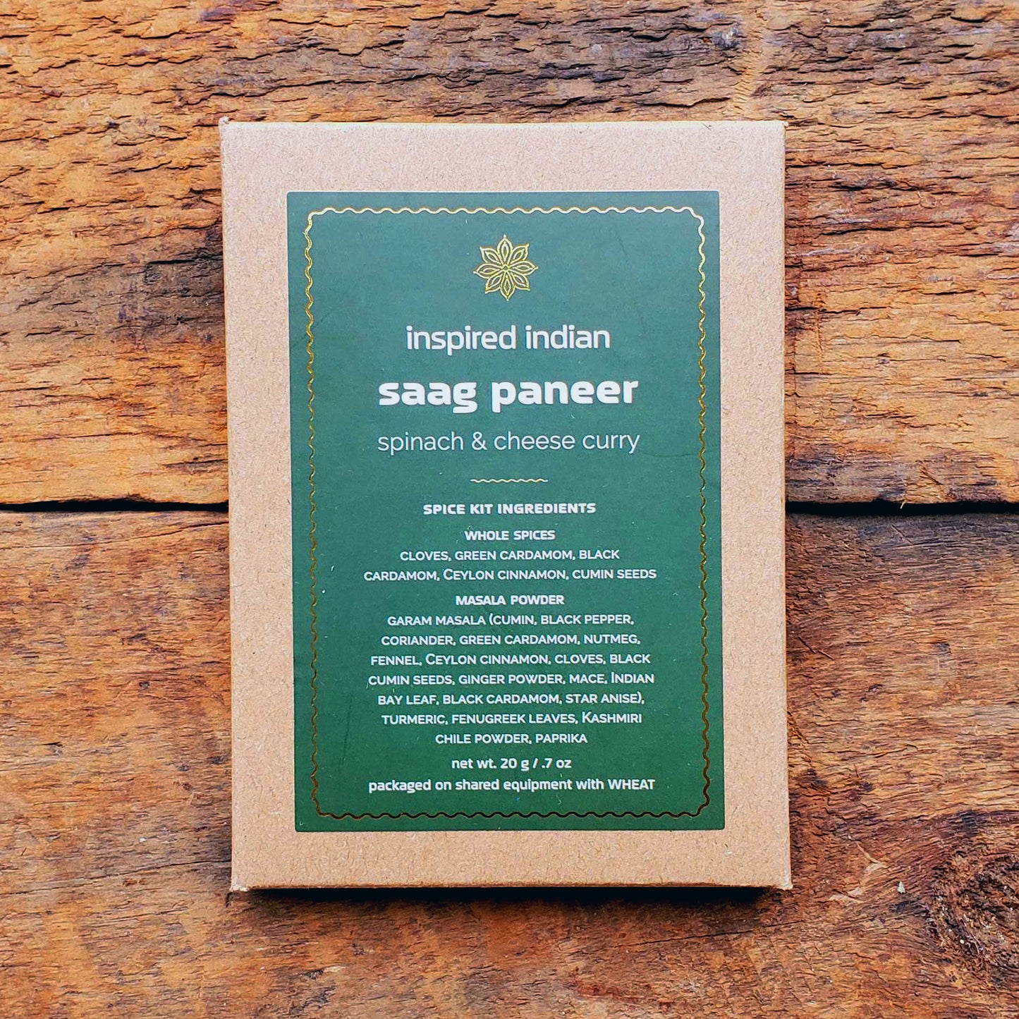 Saag Paneer Spice Kit - 20 g