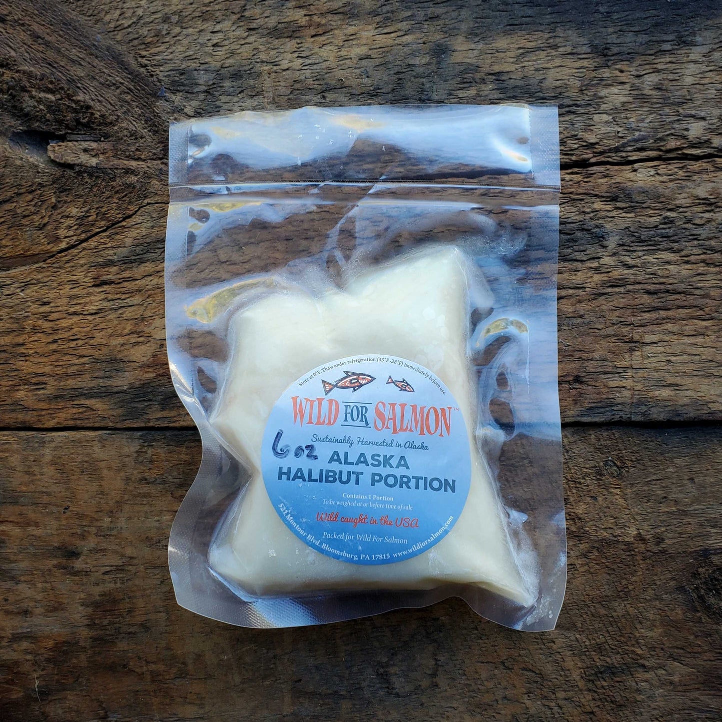 Frozen Wild Alaskan Halibut Portion (skinless, boneless)