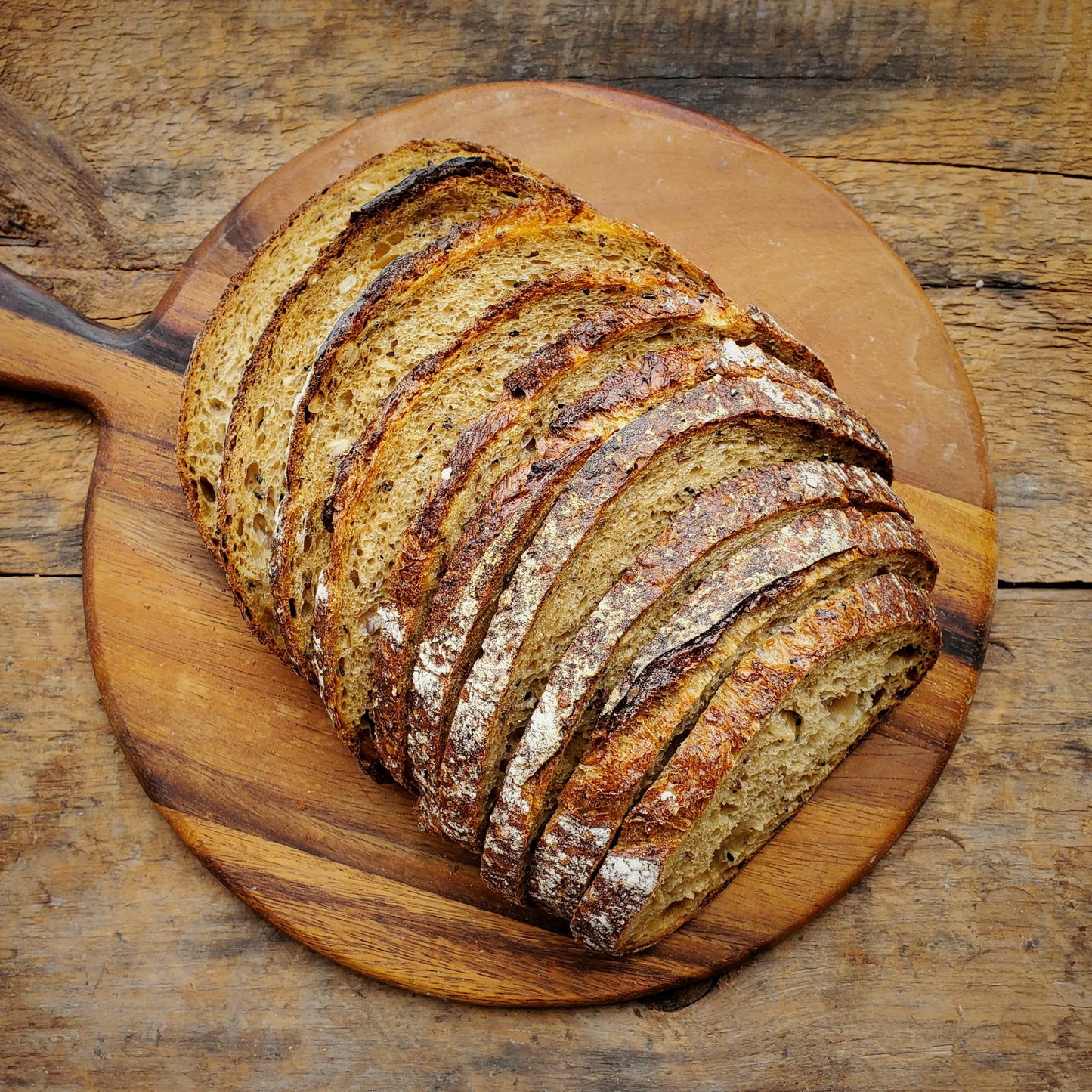 Frozen Publican Seeded Rye Boule (sliced)