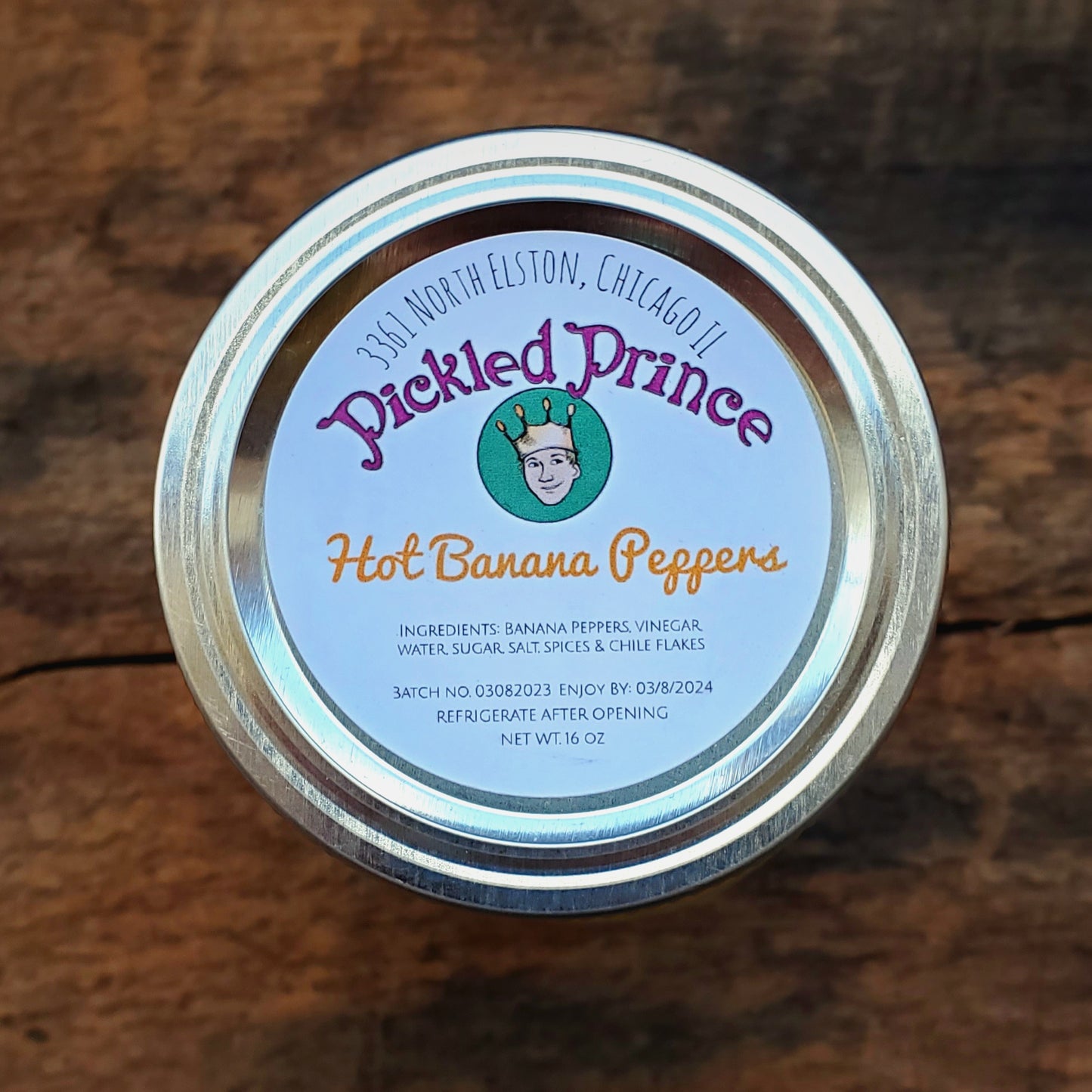 Pickled Hot Banana Peppers - 16 oz