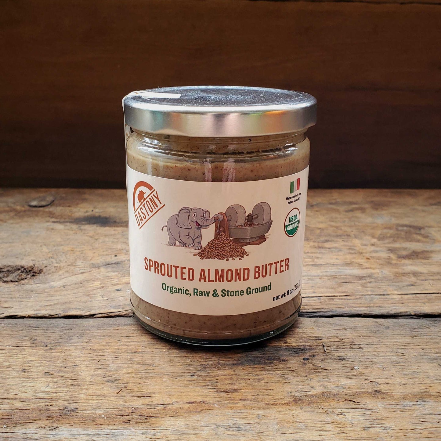 Organic Raw Sprouted Almond Butter - 8 oz