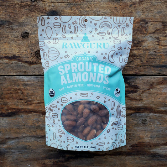 Organic Raw Sprouted Almonds- 16 oz