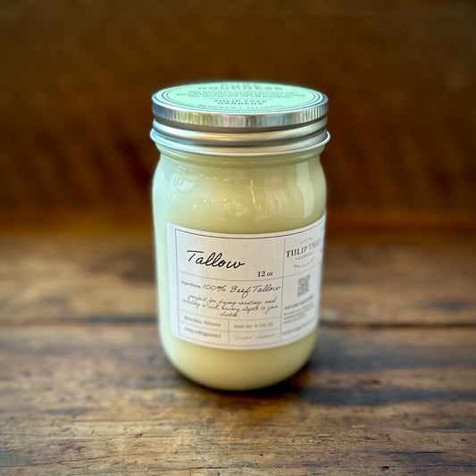 Grass-fed Beef Tallow - 12 oz