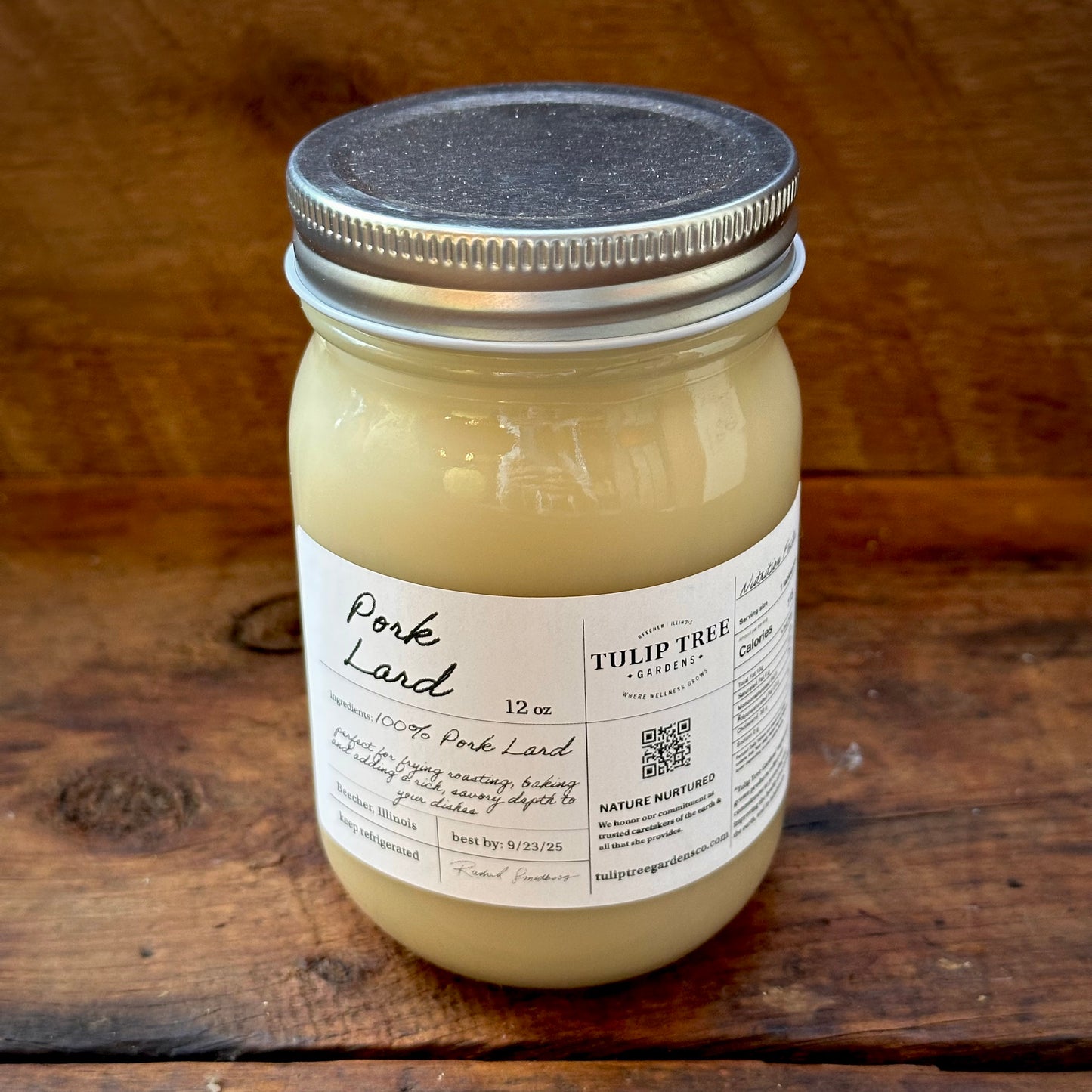 Pasture-Raised Pork Lard - 12 oz