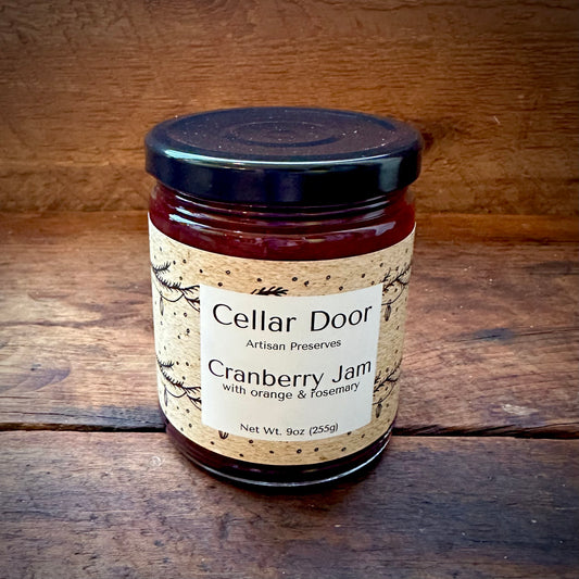 Cellar Door Cranberry Jam with Orange & Rosemary - 9 oz