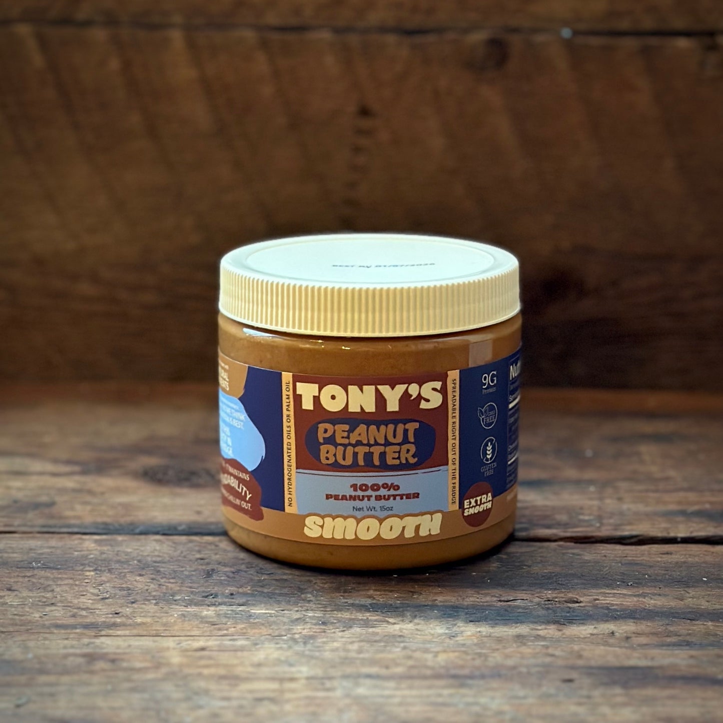 Tony's Smooth Peanut Butter - 15 oz