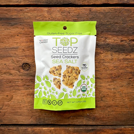 Snack-Sized Sea Salt Seed Crackers - .75 oz