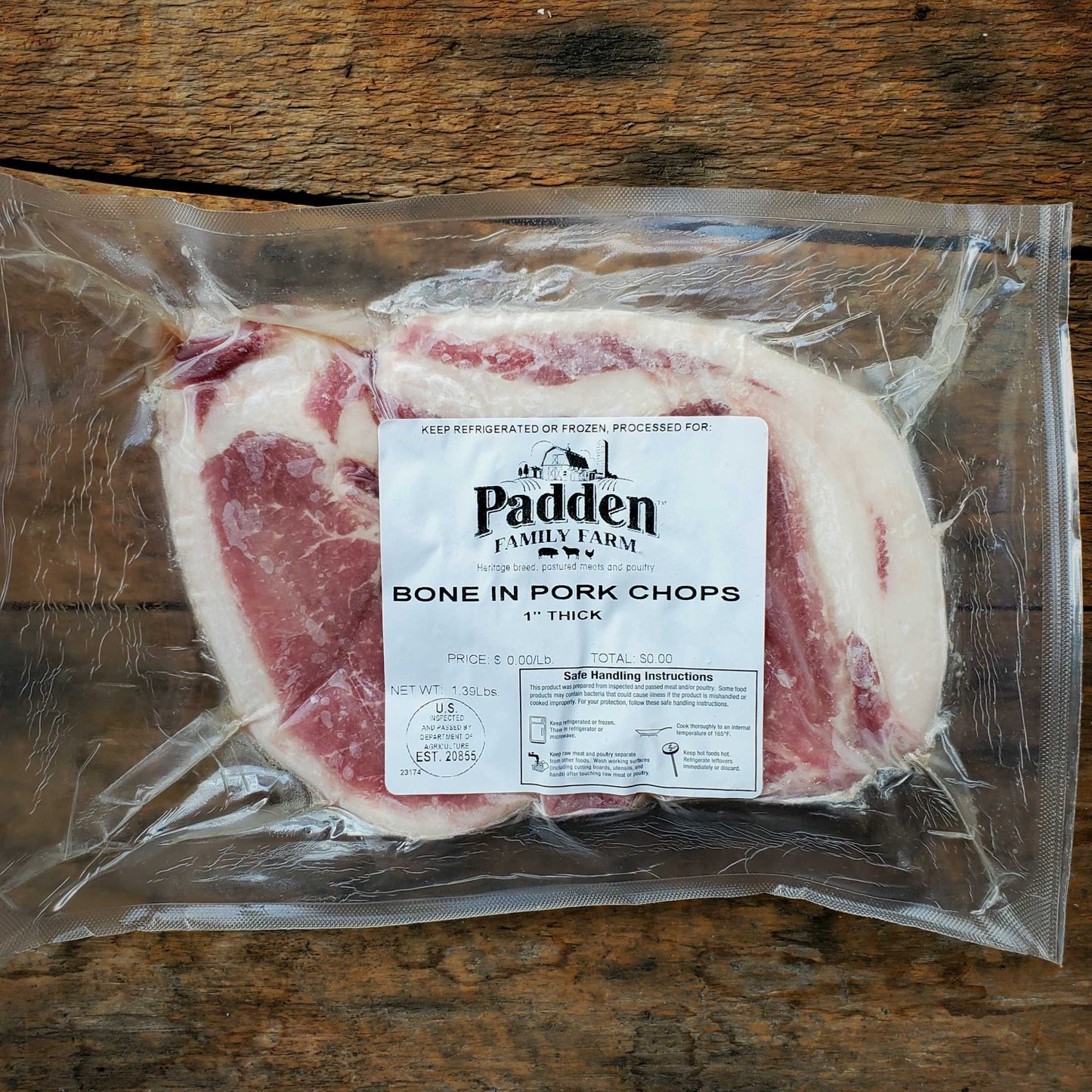 Bone in Pork Chops - Padden Farm
