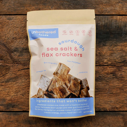 Sea Salt & Flax Sourdough Crackers - 4.3 oz